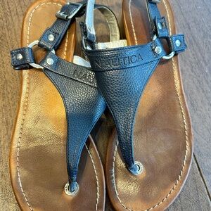Nautica navy blue Leather Sandals